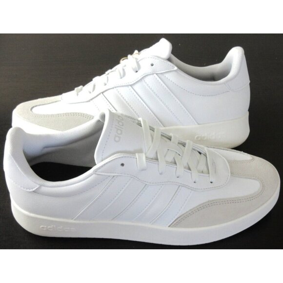 Adidas Men's Barreda Classic Striped Tennis Shoes White Sizes NIB JI2308 - Picture 2 of 5